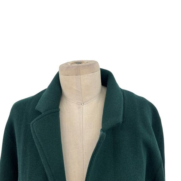 J. Crew Sophie Open-Front Sweater-Blazer Old Forest Green Merino Wool Size Small - Picture 3 of 15